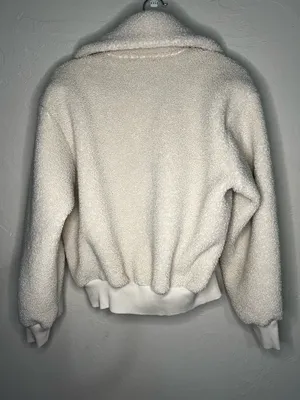 Uniqlo Teddy Sherpa Cream‎ Cozy Full Zip Jacket thumbnail 8