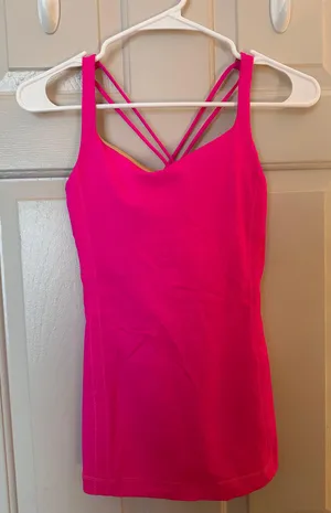 Lululemon Hot Pink  Tank thumbnail 1