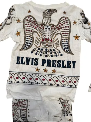 Elvis Presley American Eagle PJ set 100% Cotton Graceland Gift Halloween costume thumbnail 6
