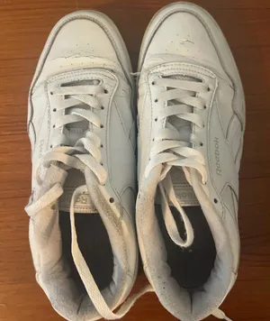 White Reebok Classic trainers #classictrainers white, retro, sneaker, athleisur thumbnail 1