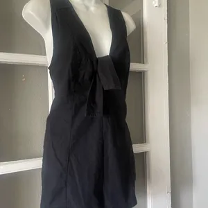 Free People Tie Front Romper thumbnail 6