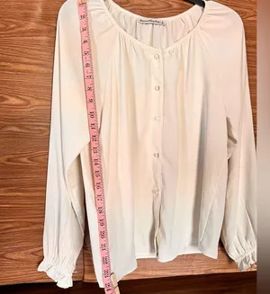 Abercrombie & Fitch Long Sleeve Blouse Button Down Size Small thumbnail 10