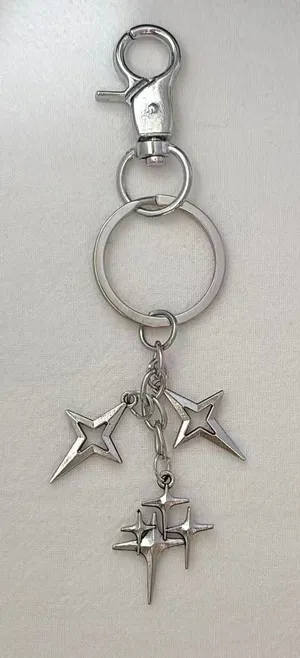 Star Keychain Charm for Men Women Car Keychain Key Ring Bag Charm Streetwear thumbnail 1
