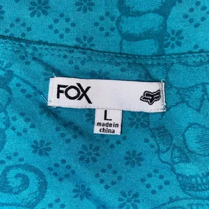FOX Racing Dress Y2k Tube Mini Turquoise Skull & Roses Floral Print, Size Large thumbnail 10