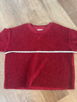 American Eagle Red Cropped Sweater - Size XS thumbnail 3