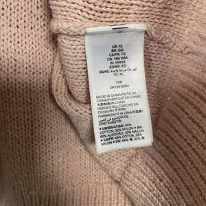 Daily‎ Ritual Cotton Crew Neck Sweater Cozy Boucle Women’s XL Pale Pink Knit thumbnail 6