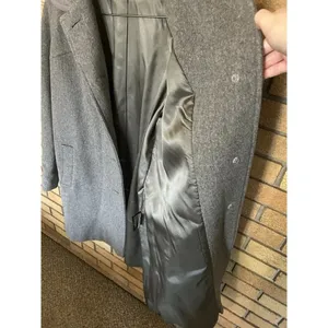 M. Liman Penguin Fashions Womens Vintage Wool Button Long Coat Gray Size 18 thumbnail 4