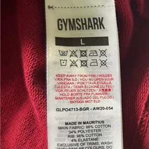 Gymshark maroon Cropped Sweatshirt Size large thumbnail 4
