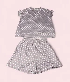 Boutique Lavender Polka Dot Short Loungewear Set thumbnail 1