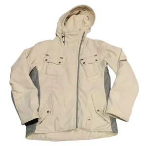 ​Obermeyer Cloud 9 Cream Corduroy Ski Jacket Womens‎ 6 Asymmetrical Moto Y2K Vtg thumbnail 1