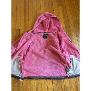 The North Face Jacket Womens Small Pink Soft Fleece Hooded Full Zip Outdoor thumbnail 2