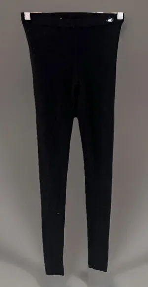 Tory Burch Thona Ribbed Knit Wool Blend Leggings Black Women’s XL Ret. $150 Lux thumbnail 1