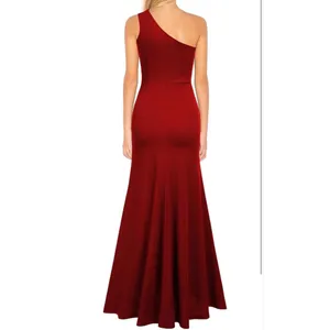 NEW Formal 1 Shoulder Sleeveless Split Bodycon Mermaid Evening Gown XL thumbnail 2