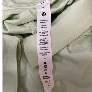 Lululemon Women's Green Quick Dry Short Sleeve Tennis Gold Athletic Polo Shirt M thumbnail 5