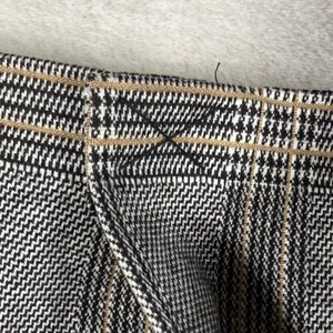 Avec Les Filles Womens Grey Plaid Double Breasted Blazer Jacket Size M 80103 thumbnail 7