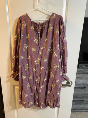 Purple A New Day Dress Floral thumbnail 2