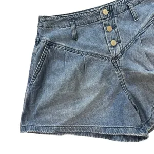 Blank NYC Flared Denim Button Fly Shorts Size 28 thumbnail 2
