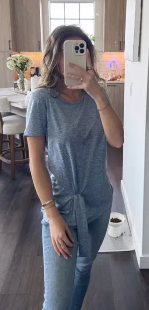 Basic Activewear Blue Tie thumbnail 1