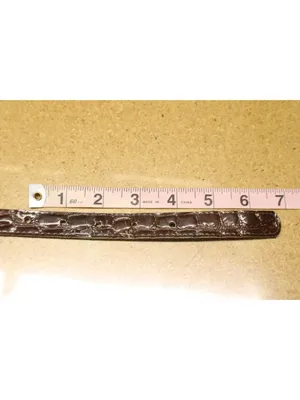 Brown Croc Embossed Vegan Leather Belt -18 Western Y2K Retro Silver Gold Buckle thumbnail 9