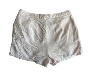 Women’s Princess Polly Pastel Pink Linen Blend Shorts Size US 4 thumbnail 4