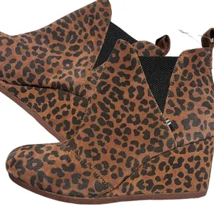 Toms Kelsey Cheetah Print Suede Pull On Chelsea Boots 9‎ Animal thumbnail 6