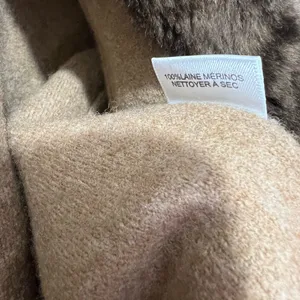 Lord & Taylor 100% Merino Wool Cardigan Coat w/ Fur Collar - Size S petite thumbnail 10