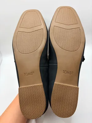 TOMS Bianca Mary Jane Flats Black Leather Comfort Ballet Coquette Women 7.5 thumbnail 10