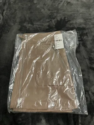 Steve Madden Faux Leather Mini Skirt in Mocha thumbnail 4