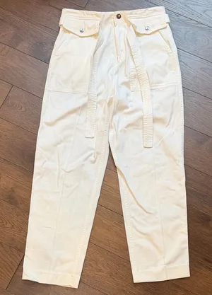 Banana Republic White/Cream Wide Leg Women’s Pants Size 6 C24-011 thumbnail 1