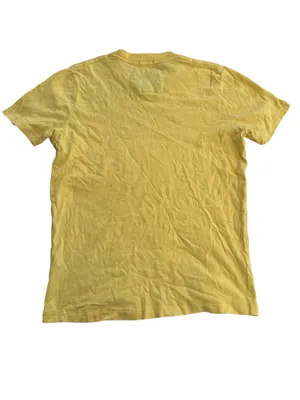 Abercrombie & Fitch size large Yellow baby Logo Tee flaw y2k preppy thumbnail 11