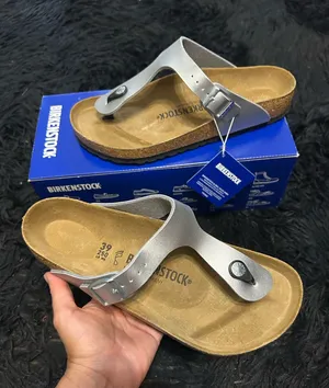 BIRKENSTOCK Gizeh silver sandals shoes women’s eur 39 new thumbnail 1