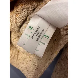 J.Crew‎ Womens Donegal Cable Crewneck Sweater Oatmeal Autumnal Neps XS BJ858 thumbnail 6