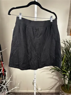 X73. Fresh Produce Black Women's Casual Sweat Skirt thumbnail 5