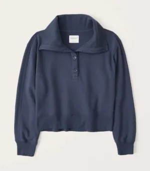 Abercrombie Navy Sweater thumbnail 1