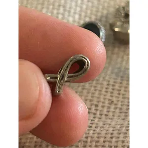 A510 charm bracket silver plated 5 pcs Gray thumbnail 4