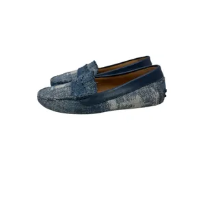 M.Gemi The Pastoso Distressed Denim Penny Driving Loafers Blue Size 35.5 US 5.5 thumbnail 6