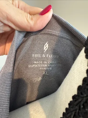 Fire &Fleur Women's Relaxed Crewneck Sweatshirt - Gray thumbnail 2
