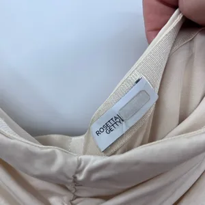 Rosetta Getty Ruched Ivory Strapless Dress thumbnail 6