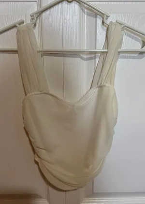 SheIn White going out tank thumbnail 1