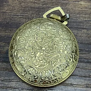Vintage Lucerne‎ Watch Gold Tone Swiss Made Pendant Mechanical Wind Up Works! thumbnail 3