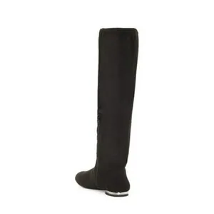 NWT Jessica Simpson Gilia Black Microsuede Knee High Flat Riding Boots Size 7 thumbnail 3