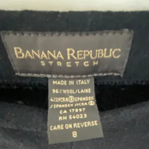 Banana Republic Italian Wool Slim Straight Pants 8 Dark Academia Quiet Luxury thumbnail 7