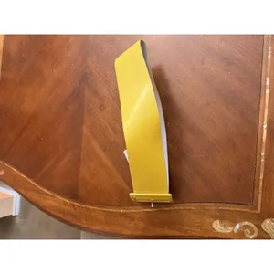 Unbranded Yellow leather statement belt wide Size S/M thumbnail 5