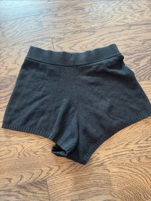 Gilly Hicks Black Knit High-Waist Women’s Shorts size small. • thumbnail 3