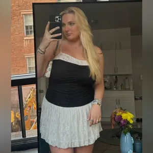Lush Two Tone Lace Bubble Hem Minidress thumbnail 14