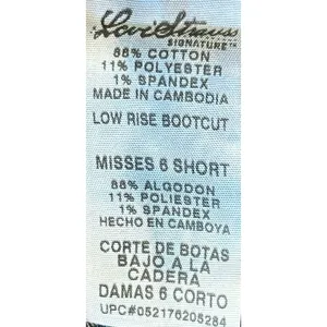 Levi's Levi‎ Strauss Signature Women's Stretch Low Rise Bootcut Size Misses 6 Short thumbnail 4