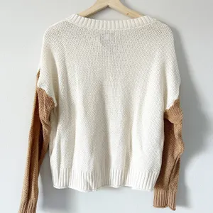 American Eagle Colorblock Knit Henley Long Sleeve Sweater Medium thumbnail 5