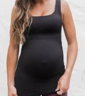 Blanqi Black Belly Support Maternity‎ Tank Top Size undefined thumbnail 1