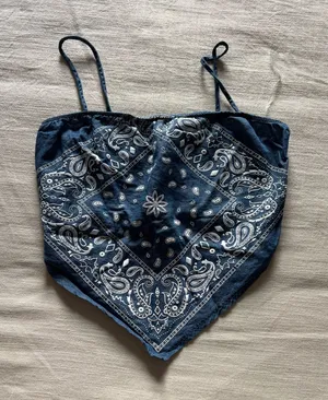 Bandana Top Blue Size L thumbnail 1