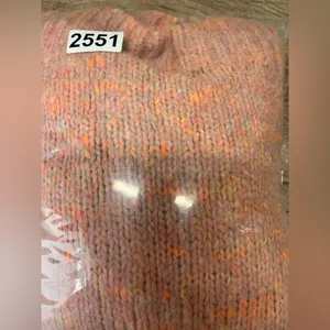 MADEWELL Funnel Neck Sweater In Pink-multi size small‎ thumbnail 9